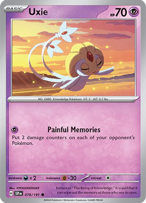 Uxie [078/191] - (Surging Sparks) Reverse Holofoil