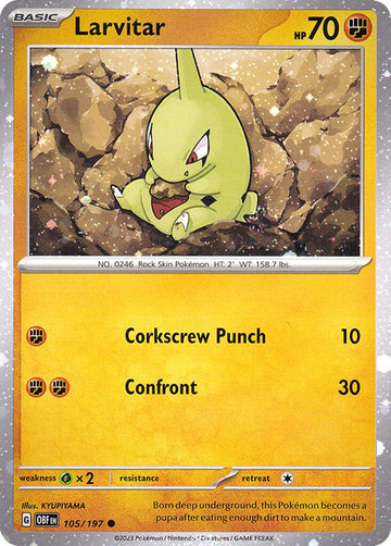 Larvitar - 105/197 (Cosmos Holo) [105/197] [Miscellaneous Cards & Products] Holofoil