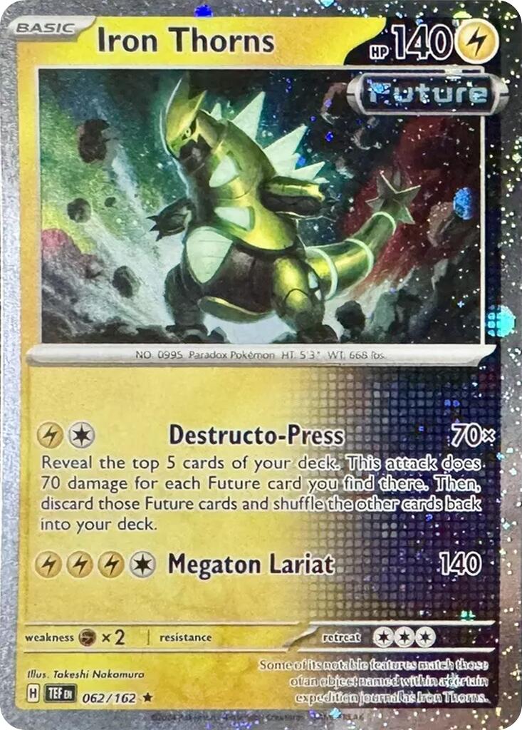 Iron Thorns - 062/162 (Cosmos Holo) [062/162] [Miscellaneous Cards & Products] Holofoil