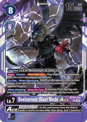 Beelzemon: Blast Mode ACE [BT19-074 SR] [Release Special Booster 2.5] Foil