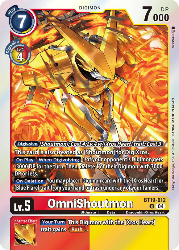OmniShoutmon [BT19-012 R] [Release Special Booster 2.5] Foil