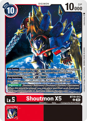 Shoutmon X5 [BT19-013 U] [Release Special Booster 2.5]