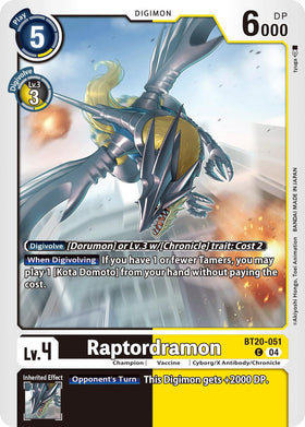 Raptordramon [BT20-051 C] [Release Special Booster 2.5]
