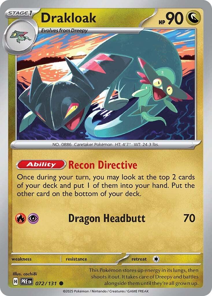 Drakloak [072/131] - (Prismatic Evolutions) Reverse Holofoil