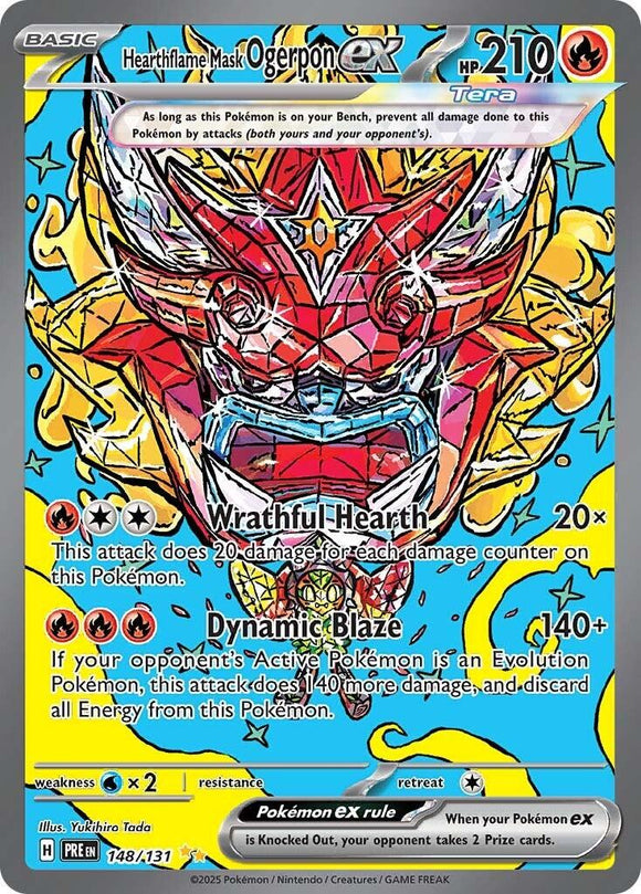 Hearthflame Mask Ogerpon ex [148/131] - (Prismatic Evolutions) Holofoil