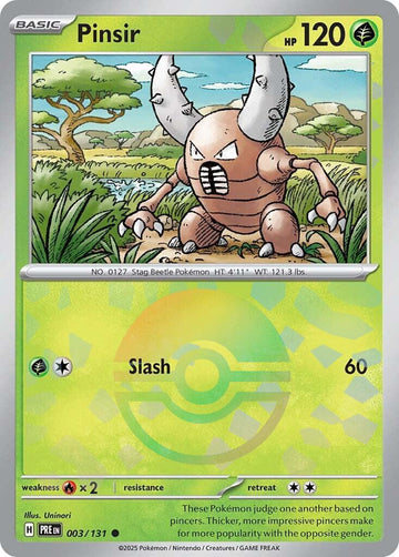 Pinsir (Poke Ball Pattern) [003/131] - (Prismatic Evolutions) Holofoil