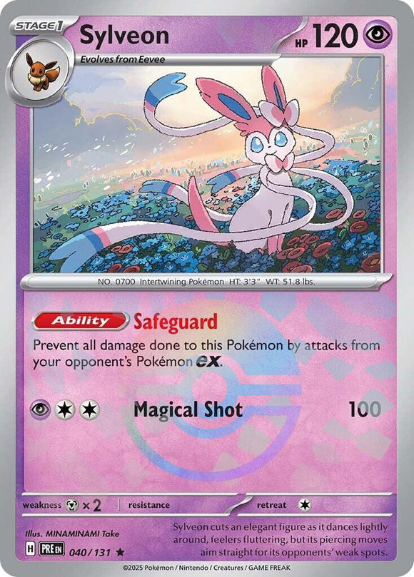 Sylveon (Poke Ball Pattern) [040/131] - (Prismatic Evolutions) Holofoil