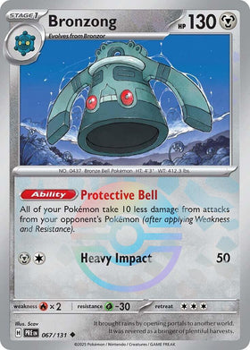 Bronzong (Poke Ball Pattern) [067/131] - (Prismatic Evolutions) Holofoil