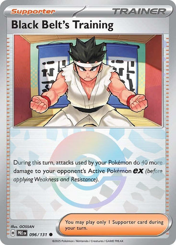 Black Belt's Training [096/131] - (Poke Ball Pattern) - (Prismatic Evolutions) Holofoil