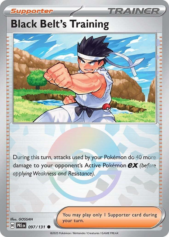 Black Belt's Training [097/131] - (Poke Ball Pattern) - (Prismatic Evolutions) Holofoil