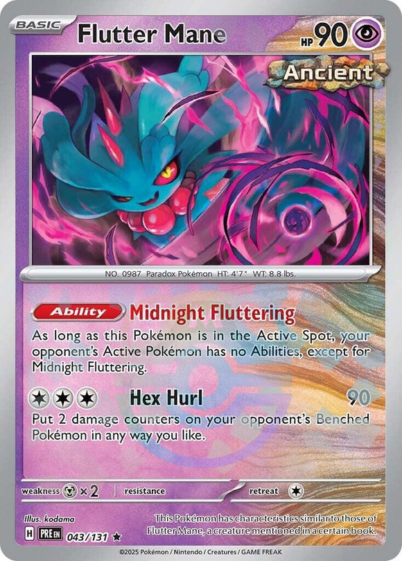 Flutter Mane (Master Ball Pattern) [043/131] - (Prismatic Evolutions) Holofoil