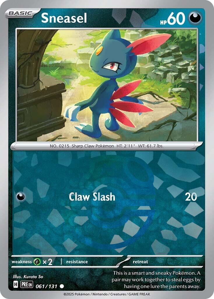 Sneasel (Master Ball Pattern) [061/131] - (Prismatic Evolutions) Holofoil