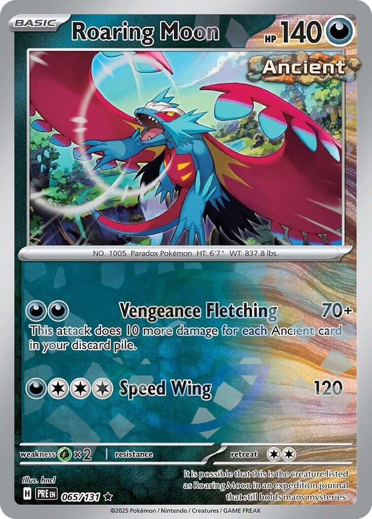 Roaring Moon (Master Ball Pattern) [065/131] - (Prismatic Evolutions) Holofoil