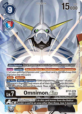 Omnimon ACE (Omnimon Binder Set) [BT17-078 SR] [Secret Crisis] Foil