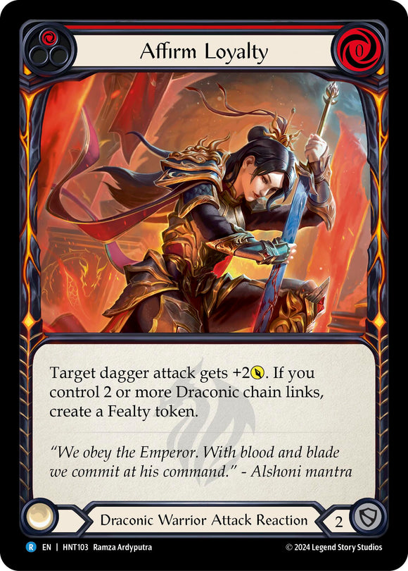 Affirm Loyalty (Red) [HNT103] [The Hunted] Rainbow Foil