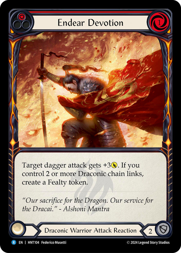 Endear Devotion (Red) [HNT104] [The Hunted] Rainbow Foil