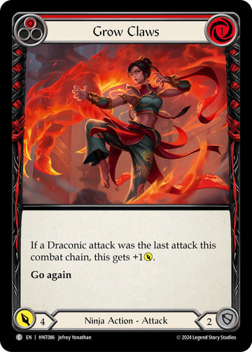 Grow Claws (Red) [HNT086] [The Hunted] Rainbow Foil