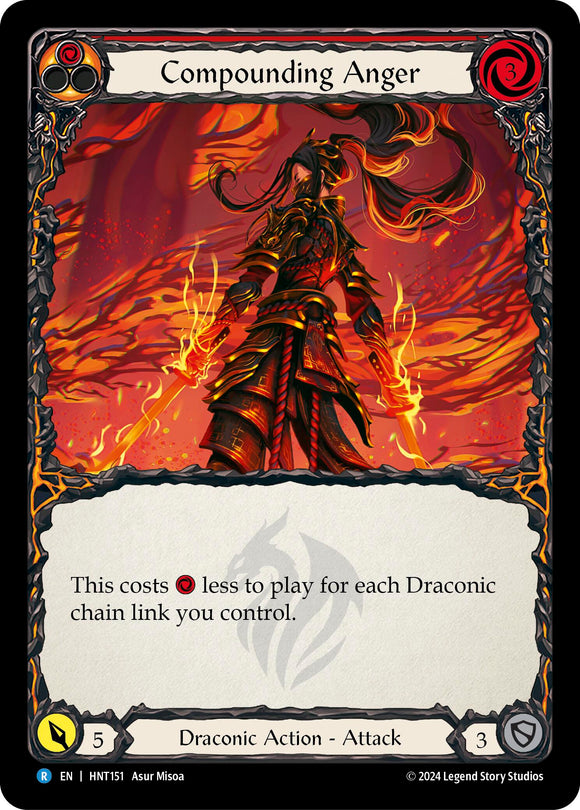 Compounding Anger (Red) [HNT151] [The Hunted] Rainbow Foil