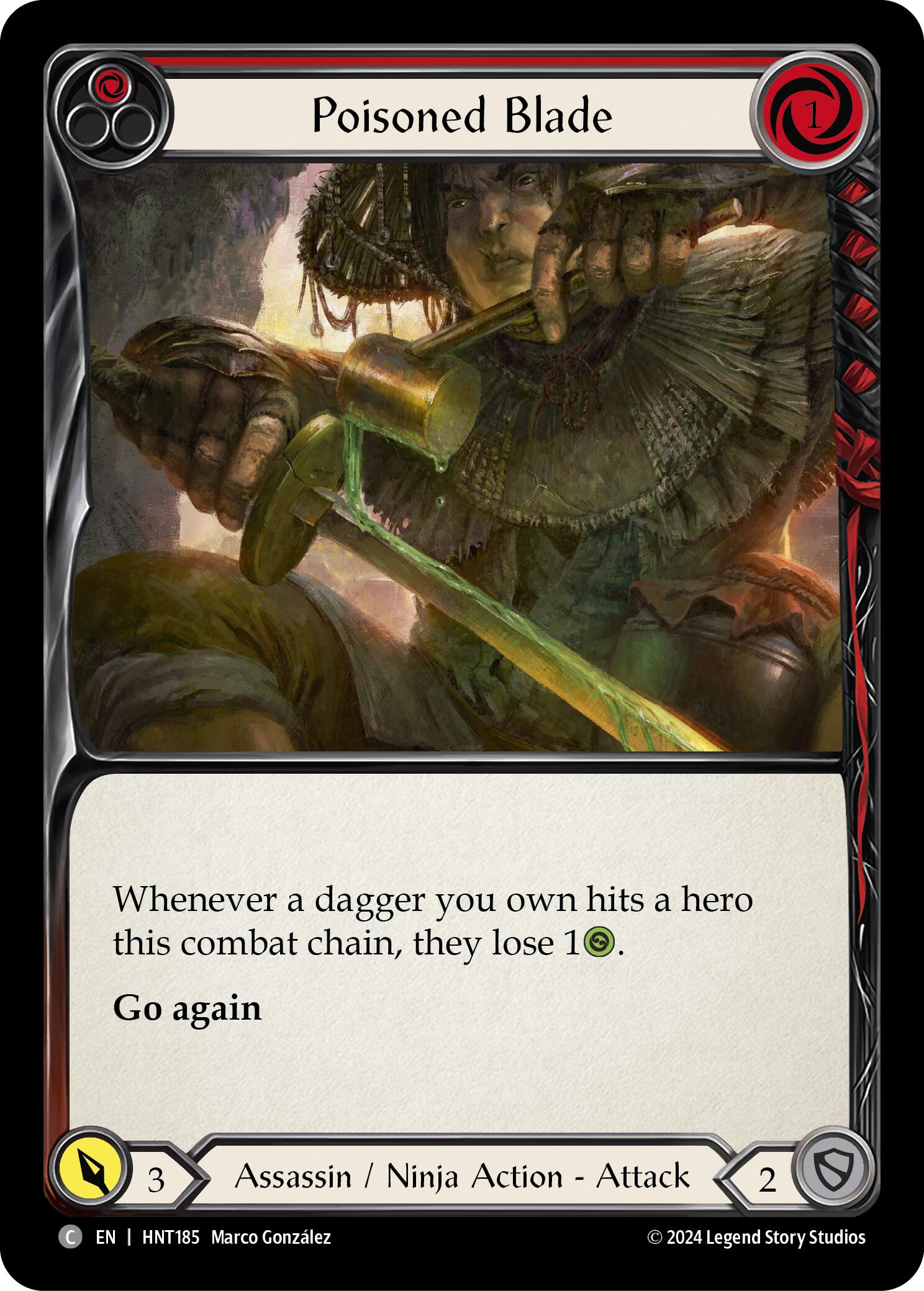 Poisoned Blade (Red) [HNT185] [The Hunted]