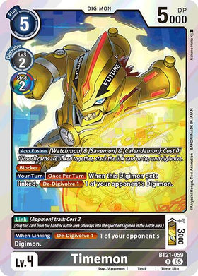 Timemon [BT21-059 R] [World Convergence] Foil