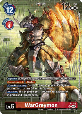 WarGreymon (BT-21: Illustration Celebration Pack) [P-182 P] [World Convergence] Foil