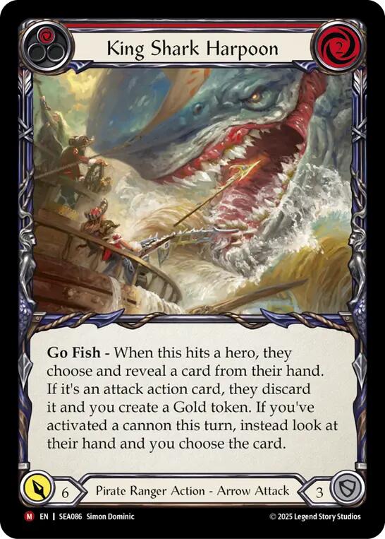 King Shark Harpoon [SEA086] [High Seas] Rainbow Foil
