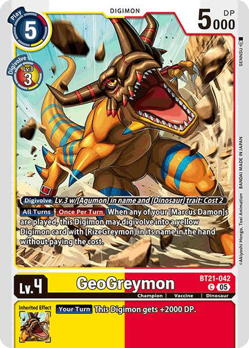 GeoGreymon [BT21-042 C] [World Convergence]