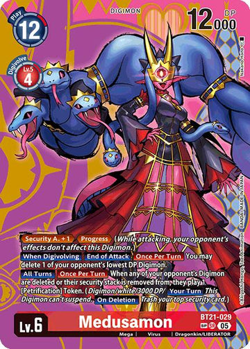 Medusamon (SP) [BT21-029 SR] [World Convergence] Foil