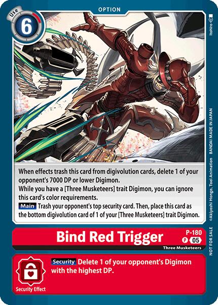 Bind Red Trigger (Store Tournament 2025 Vol.2 Participation Pack) [P-180 P] [Digimon Promotion Cards]