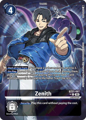 Zenith (Alternate Art) [BT21-087 R] [World Convergence] Foil