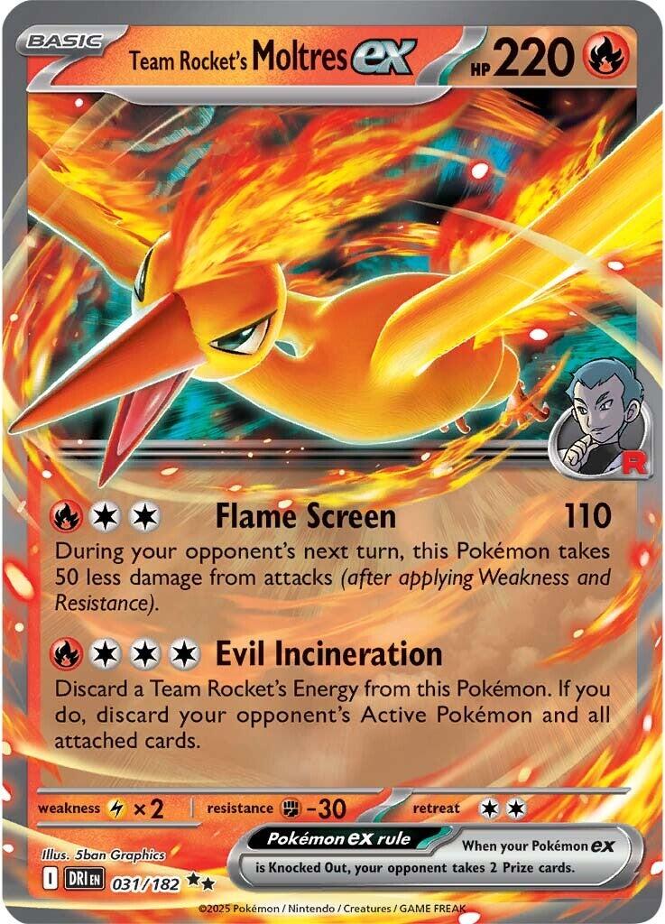 Team Rocket's Moltres ex [031/182] [Destined Rivals] Holofoil
