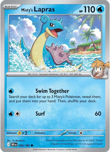 Misty's Lapras [050/182] [Destined Rivals] Reverse Holofoil
