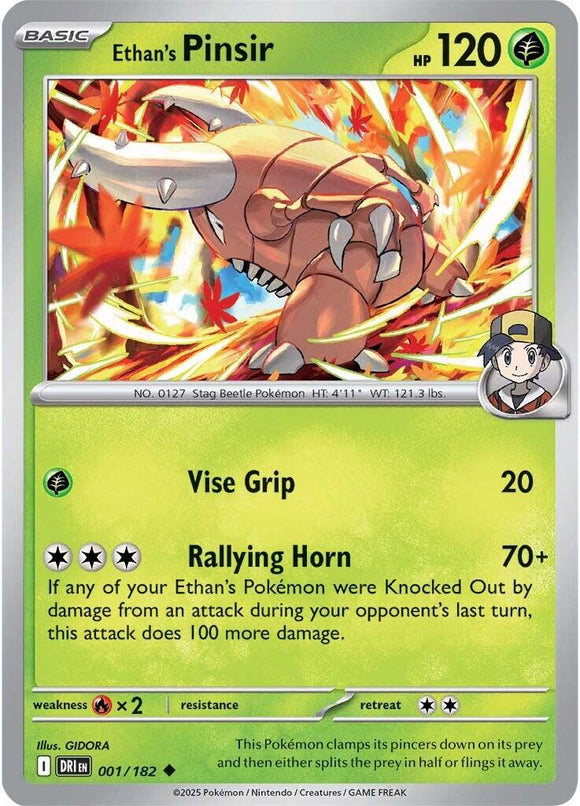 Ethan's Pinsir [001/182] [Destined Rivals] Reverse Holofoil