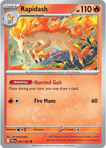 Rapidash - 030/182 [030/182] [Destined Rivals] Reverse Holofoil