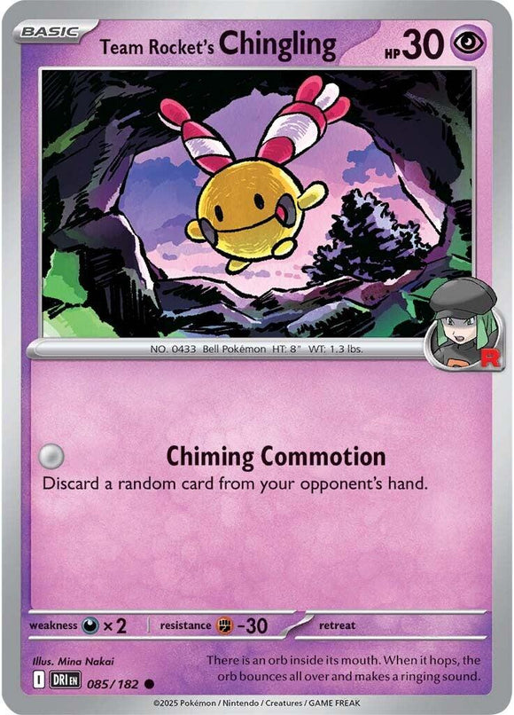 Team Rocket's Chingling [085/182] [Destined Rivals] Reverse Holofoil