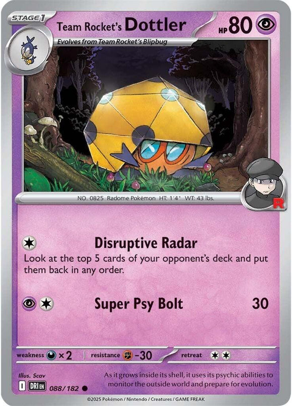 Team Rocket's Dottler [088/182] [Destined Rivals]