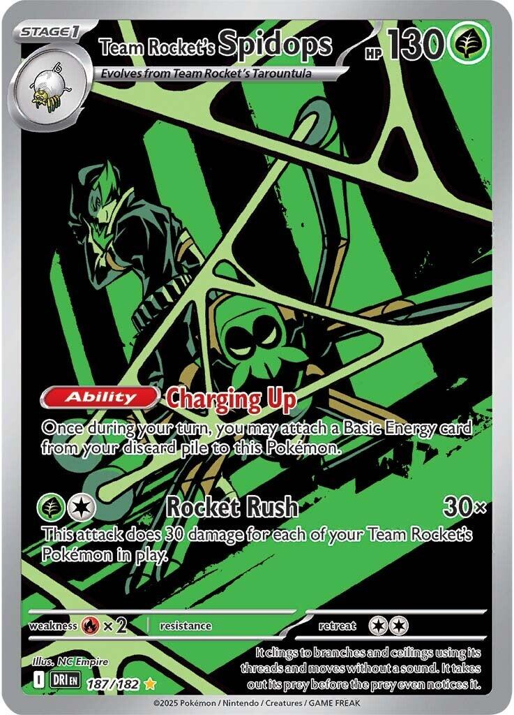 Team Rocket's Spidops - 187/182 [187/182] [Destined Rivals] Holofoil