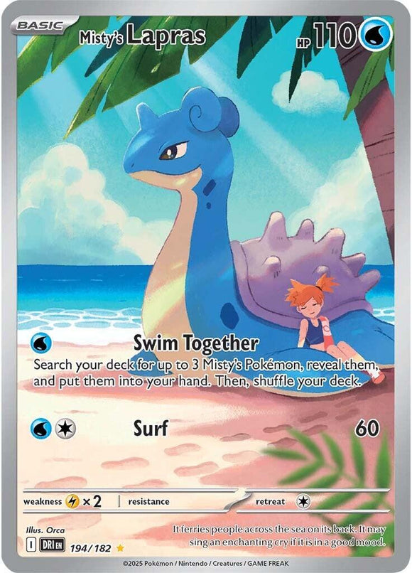 Misty's Lapras - 194/182 [194/182] [Destined Rivals] Holofoil