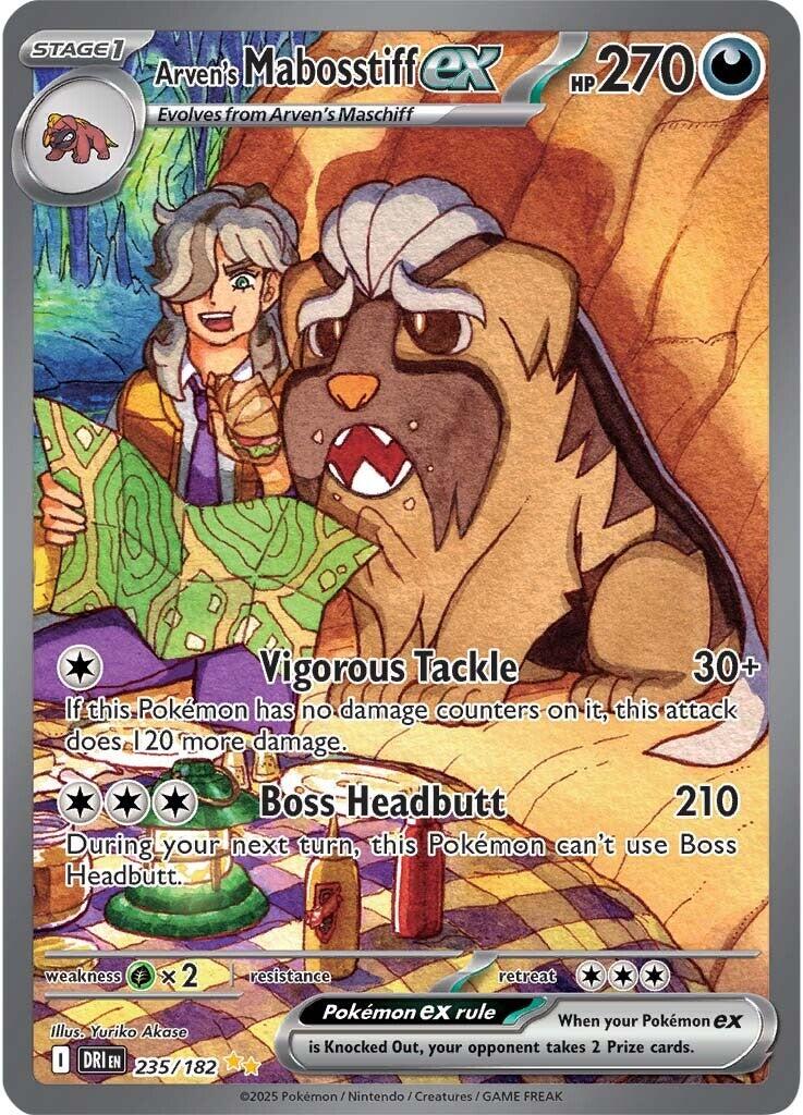 Arven's Mabosstiff ex - 235/182 [235/182] [Destined Rivals] Holofoil