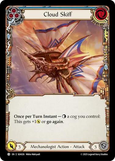 Cloud Skiff (Blue) [SEA026] [High Seas] Rainbow Foil