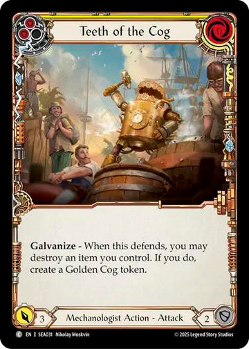 Teeth of the Cog (Yellow) [SEA031] [High Seas] Rainbow Foil