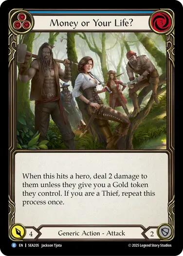 Money or Your Life? (Blue) [SEA205] [High Seas] Rainbow Foil