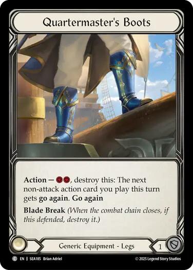 Quartermaster's Boots (Treasure) [SEA185] [High Seas] Cold Foil