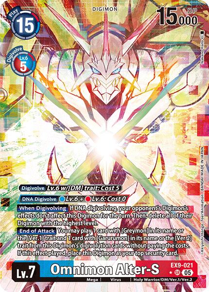Omnimon Alter-S (Alternate Art) [EX9-021 SR] [Versus Monsters] Foil