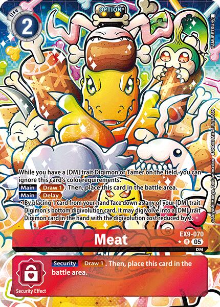 Meat (Alternate Art) [EX9-070 R] [Versus Monsters] Foil