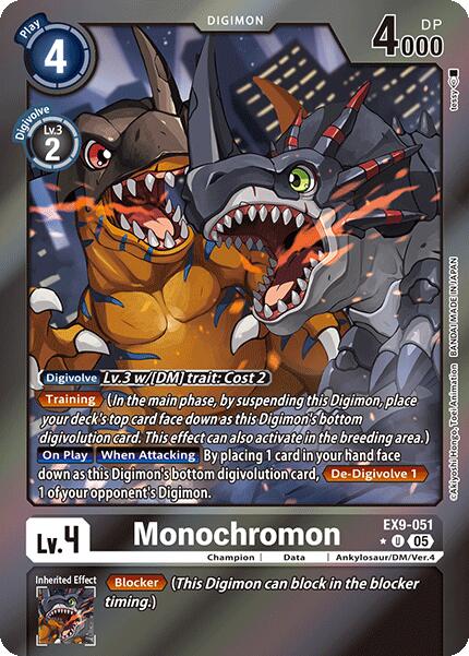 Monochromon (Limited Foil) [EX9-051 U] [Versus Monsters] Foil