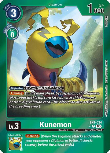 Kunemon (Limited Foil) [EX9-034 C] [Versus Monsters] Foil