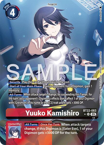 Yuuko Kamishiro (Alternate Art) [BT22-083 SR] [Cyber Eden] Foil