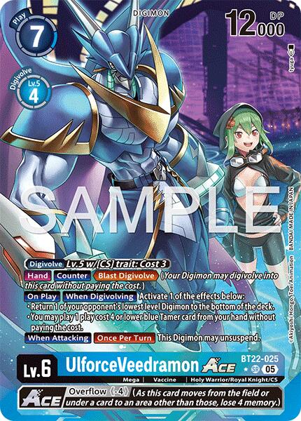 UlforceVeedramon ACE (Alternate Art) [BT22-025 SR] [Cyber Eden] Foil