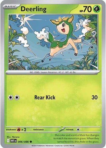 Deerling [006/086] [White Flare] Reverse Holofoil